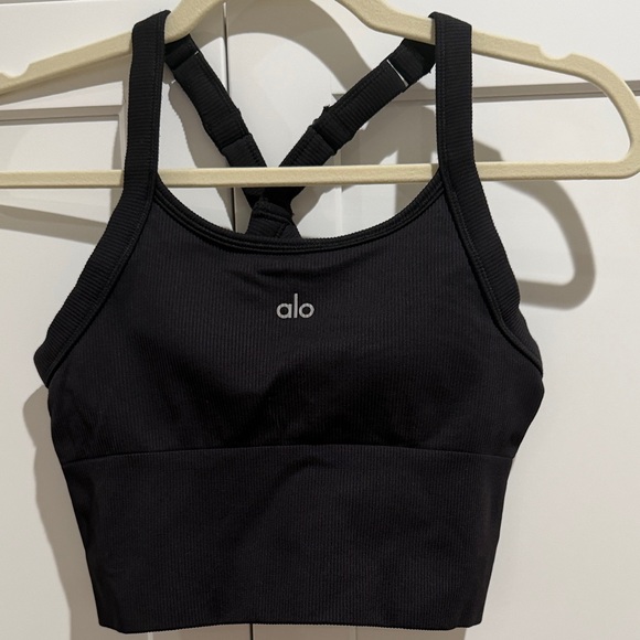 Alo Seamless Ribbed Favorite Bra Tank XS - Picture 7 of 10